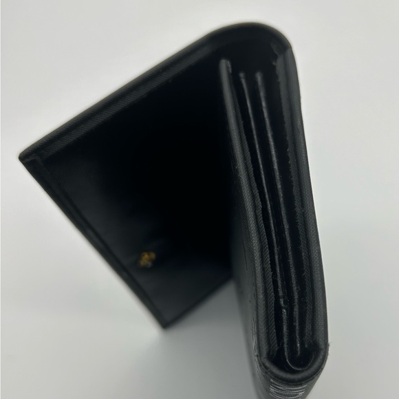 MCM VISETOS tri fold canvas long wallet black. - Picture 3 of 12
